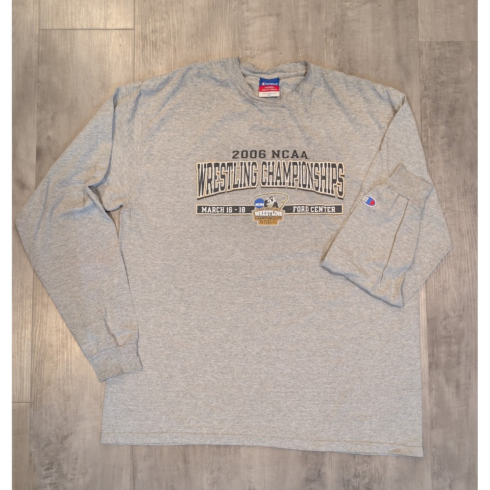 Vintage Champion 2006 NCAA Wrestling Championships Long Sleeve T-Shirt Mens XL